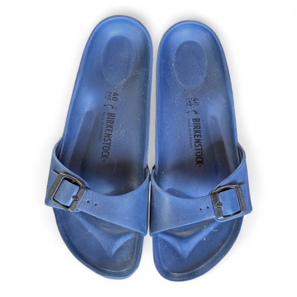 Birkenstock Madrid EVA Navy Slides Sandals Sz 40 (US 9–9.5) Women’s - Picture 4 of 13